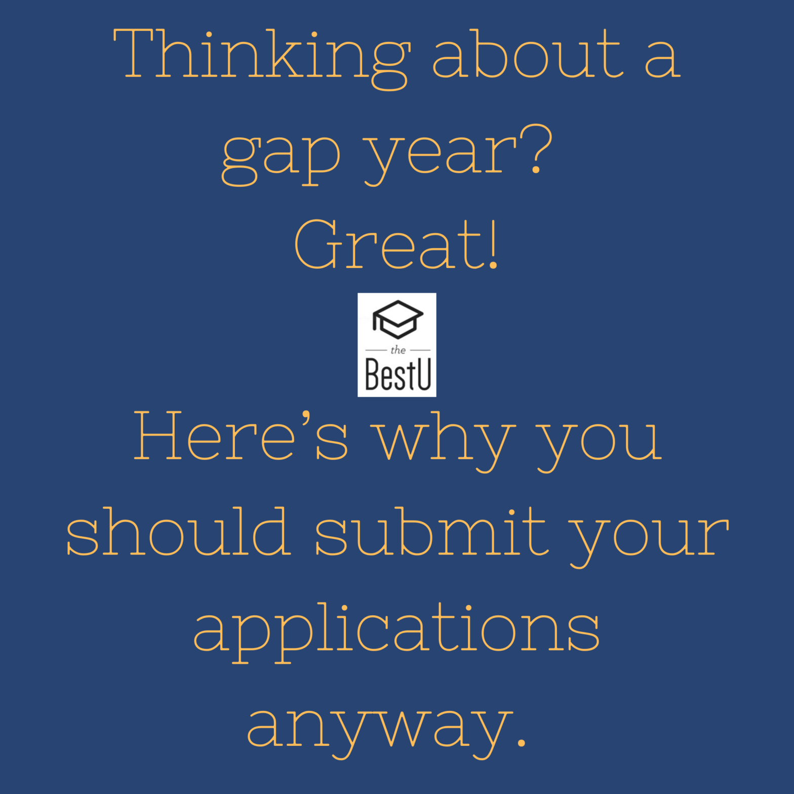 Wondering about a Gap Year?