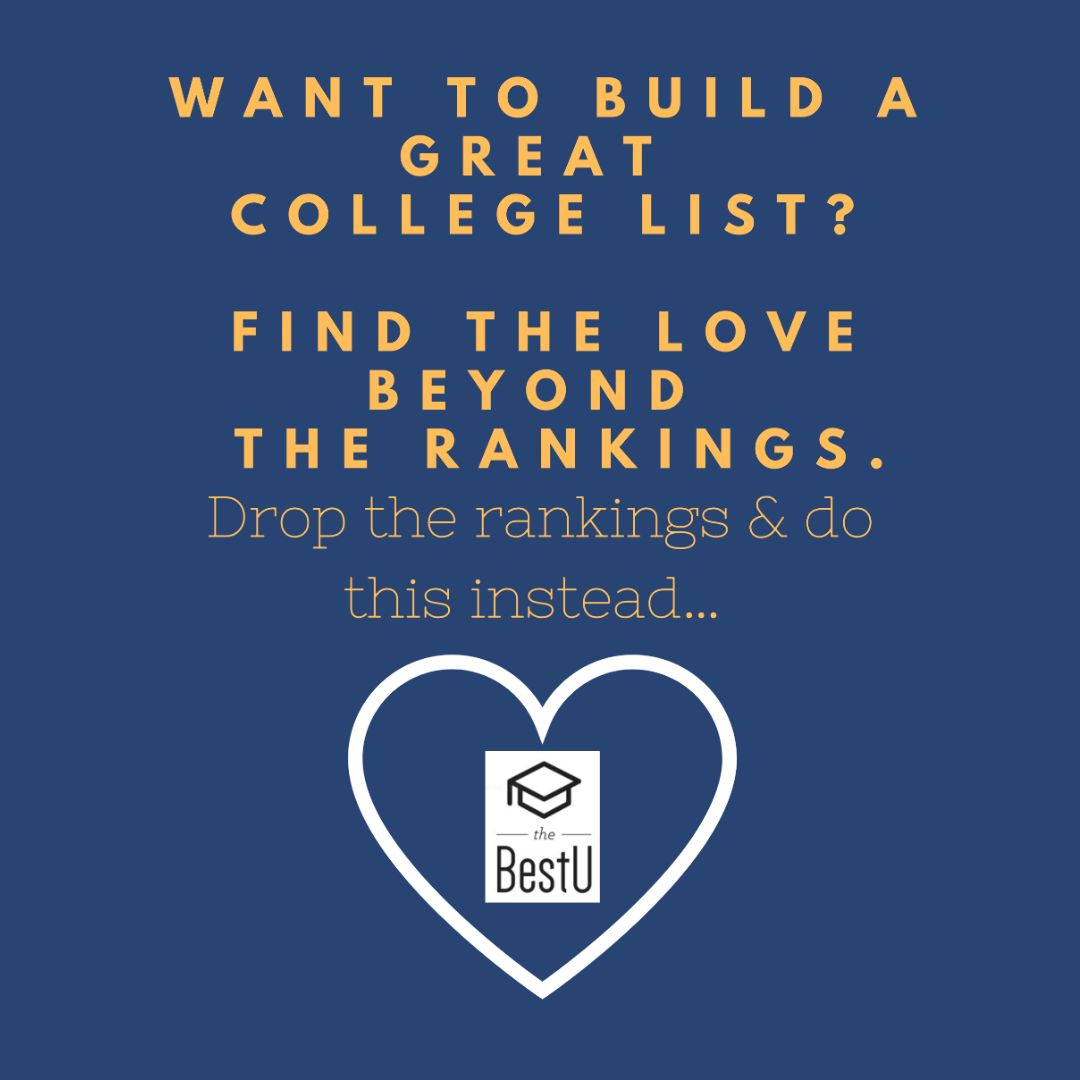 A college list that works has little to do with any list you can find online